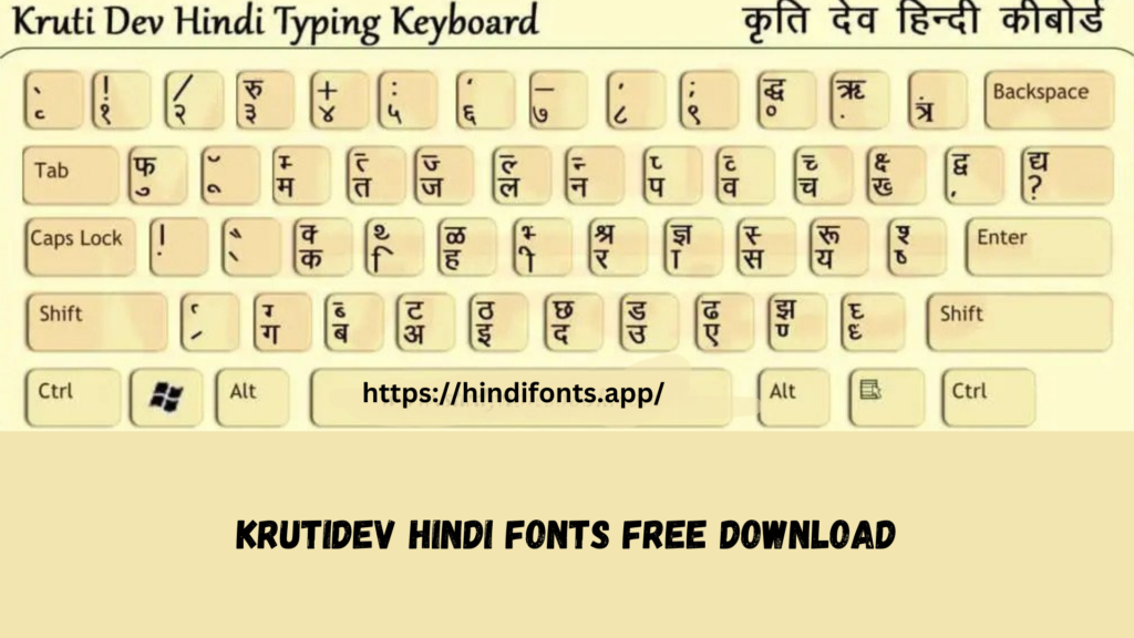 Krutidev hindi fonts