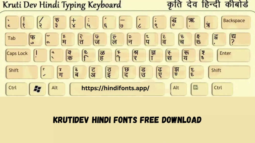 Krutidev hindi fonts